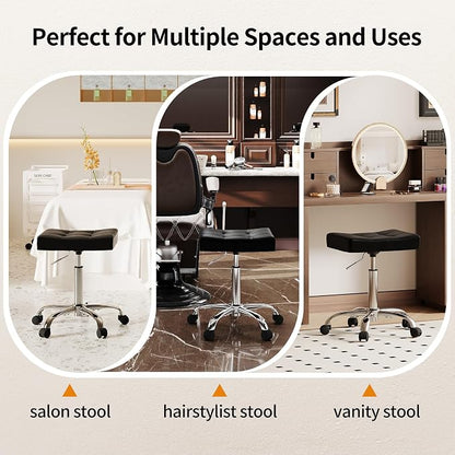 Ergonomic Rolling Shop Stool Salon Stool - Image 6