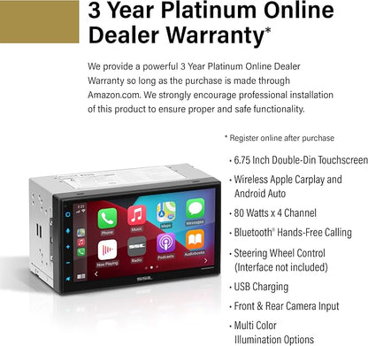 Sound Storm Laboratories DD999ACPW Wireless Apple CarPlay Android Auto Car - Image 2