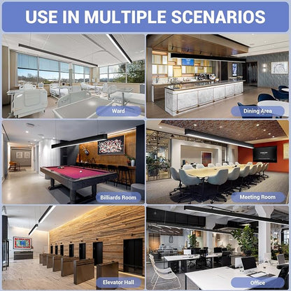 8FT LED Linear Light, 100/90/80/70/60W Up and Down Light, 3000/4000/5000K CCT - Image 8
