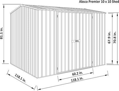 Absco Premier Storage Sheds, DIY Backyard Shed, Utility Tool Storage, Weather & - Image 10