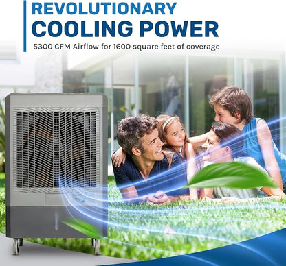 Hessaire MC61M 5, 300 CFM 3-Speed Portable Evaporative Cooler - Image 5