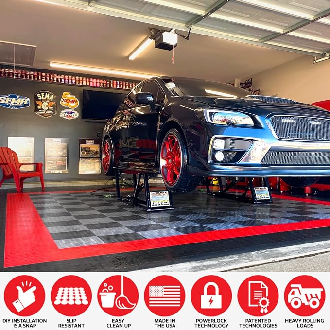 Big Floors RaceDeck CircleTrac, Interlocking Non-Slip Garage Flooring Tile - Image 6