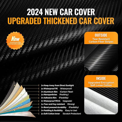 30 Layers Truck Car Cover for Automobiles All Weather Waterproof, Outdoor - Image 2