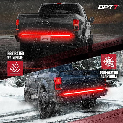OPT7 60" Redline Triple Row LED Tailgate Light Bar w/Sequential RED Turn Signal - Image 3