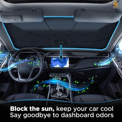 EcoNour Adjustable Car Windshield Umbrella Sun Shade | Foldable UV Protection - Image 6
