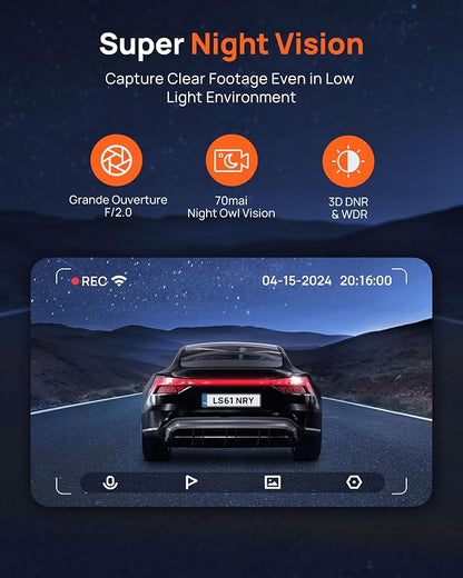 70mai Dash Cam M310, Dash Camera - Image 3