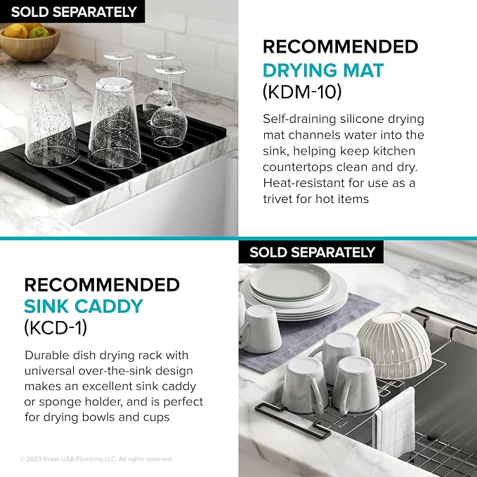 KRAUS Kore Workstation 30-inch Undermount 16 Gauge Stainless Steel Kitchen Sink - Image 13