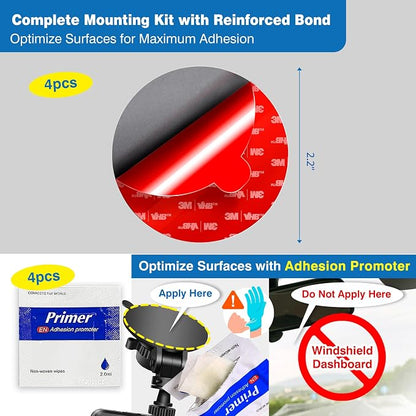 Double-Sided Adhesive Pads for Dash Cam Mount – Made - Image 2