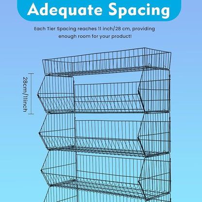 Retail Display Rack 5-Tier Market Merchandise Display Shelf Fruit Store Storage - Image 6
