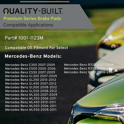 Premium Semi-Metallic Front Brake Pads Compatible - Image 3