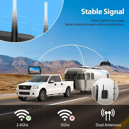 3-Camera Wireless RV Backup Camera System - Image 3