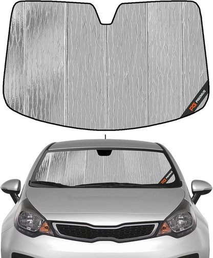 Windshield Sun Shade for Kia Rio 2013-2017, Front Window Sunshade Shield by Pigenius