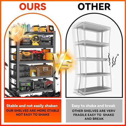 Garage Shelving 3000LBS Heavy Duty Shelving Units and Storage Shelves - Image 8