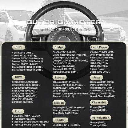SEG Direct Car Steering Wheel Cover - Image 5
