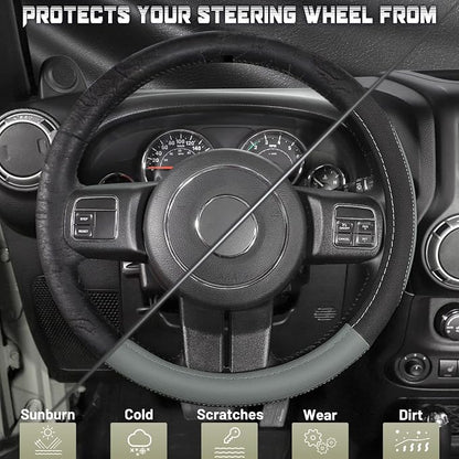SEG Direct Car Steering Wheel Cover - Image 3
