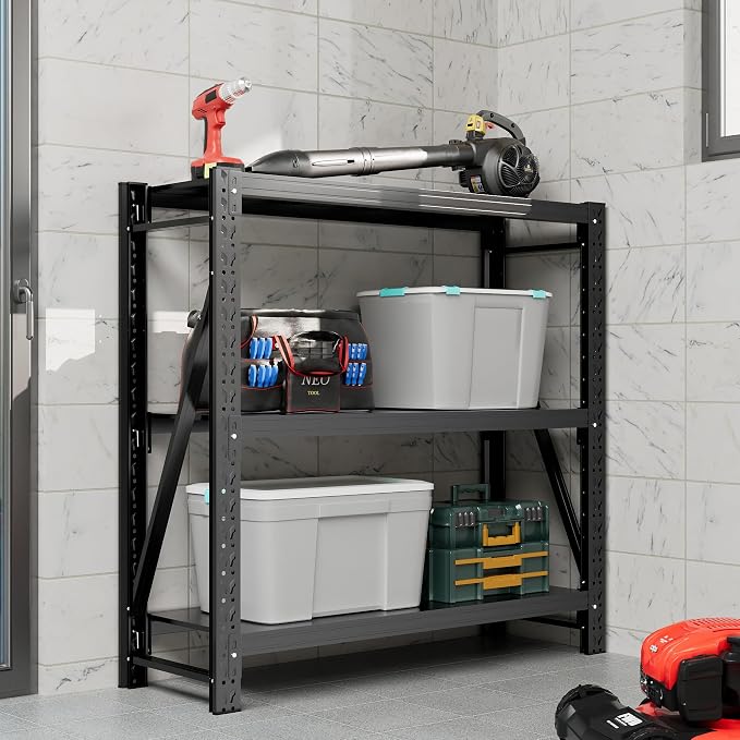Garage Shelving Unit Rustproof 50“W Heavy Duty Storage Shelves Easy Assembly 3 - Image 6