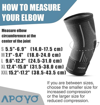 APOYO Elbow Brace for Tendonitis and Tennis Elbow, Compression Sleeve for - Image 4