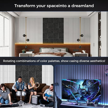 8 Pack 2-Layer Fold Soundproof Wall Panels, 0.9lb/ft³ High Density, 3D Acoustic - Image 6