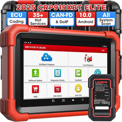 LAUNCH X431 CRP919XBT ECU Coding OBD2 Scanner, All System Bidirectional Scan by LAUNCH