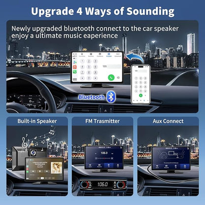 Carplay Screen for Car, 1080P Backup Camera, Car Stereo for Carplay & Android - Image 6