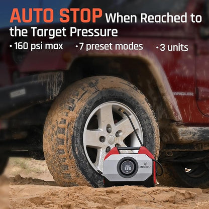 ETENWOLF VORTEX S6 Tire Inflator Portable Air Compressor - Image 6