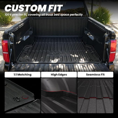 LASFIT Bed Mat for Toyota Tacoma 2024 2025 Truck Bed, All Weather 6 ft Car Bed - Image 3