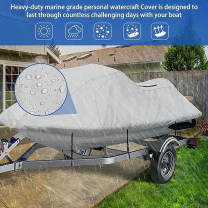 iCOVER Jet Ski Cover- Water Proof Heavy Duty Trailerable Personal Watercraft - Image 3