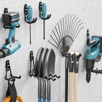 BONTEC 16 Pack Heavy Duty Garage Hooks, Steel Wall Mount - Image 7