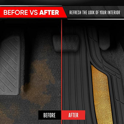 Motor Trend ChromeTech Car Floor Mats Full Set - Image 7
