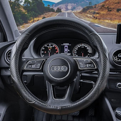 Haokay Heavy Duty Pure Cowhide Steering Wheel Cover - Image 2