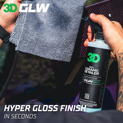 3D Ceramic Detailer, GLW Series | Hyper Gloss Finish | SiO2 Peak Hydrophobic - Image 3