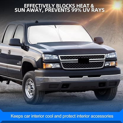 Windshield Sun Shade for Ch-evro-let/Chevy Silverado 1500 1500HD 1999-2006 - Image 7