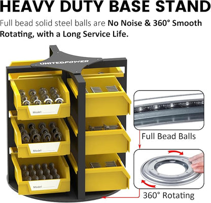 UNITEDPOWER Rotating Storage Bins, Tool Organizer, Hardware Crafts, Small Parts - Image 2
