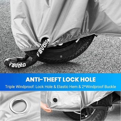 Favoto Motorcycle Cover Waterproof Outdoor - Image 4