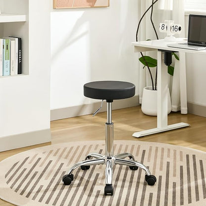 Rolling Office Stools, Adjustable Drafting Stool on Wheels 19.5’’-26.6’’ - Image 8