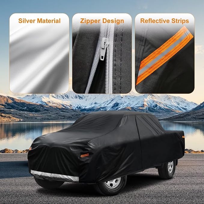 Kayme Truck Cover Custom Fit Chevrolet Silverado 2500HD Regular Cab LB. Full - Image 3