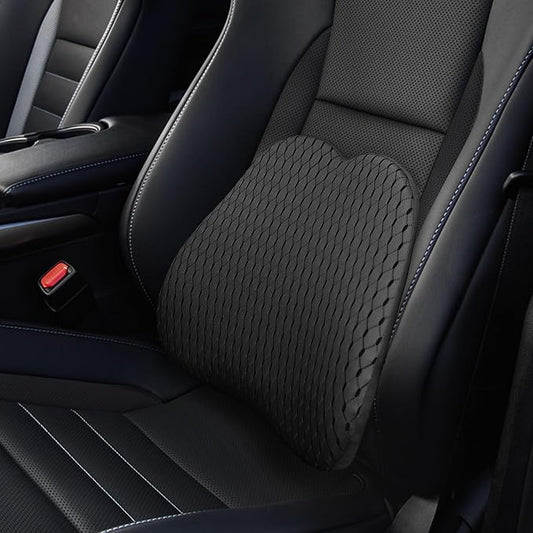 Lumbar Support Pillow for Car and Office Chair, Back Support Pillow for Car Seat by LARROUS