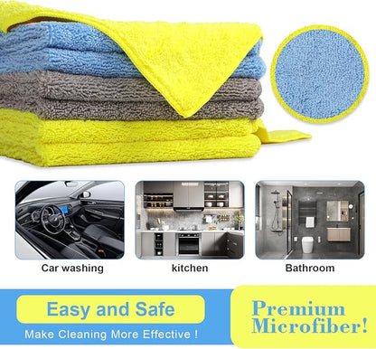 Wash Cloths for Car Interior & Exterior, Microfiber Towels Cleaning Highly - Image 2
