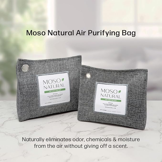 Moso Natural Air Purifying Bag 600g, Premium Bamboo Charcoal Odor Absorber - Image 3