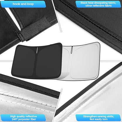 Windshield Sun Shade for Altima 2019-2025 Custom Fit Foldable Front Window - Image 6