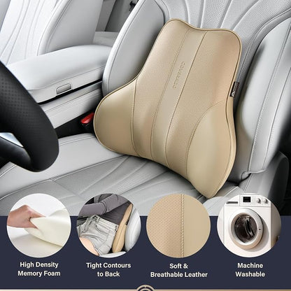 Coverado Lumbar Support Pillow for Car, Ergonomic Memory Foam Back Pillow for - Image 2