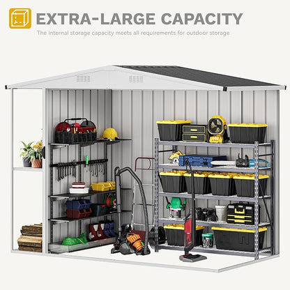 DWVO 8 x 4 ft Outdoor Storage Shed - Image 7