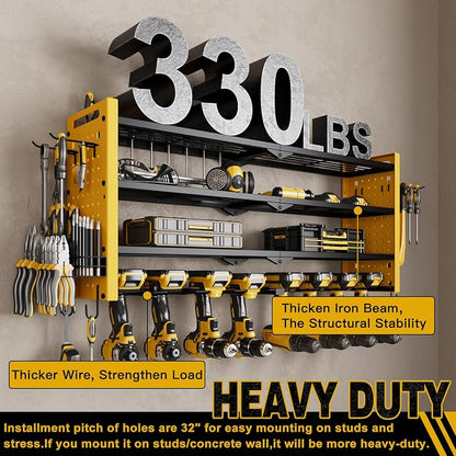 Power Tool Organizer Wall Mount, Cordless Drill Organizer, 4 Layers Large - Image 4