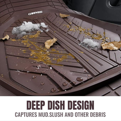 CAR PASS DeepDish Floor Mats for Cars Full Set, Heavy Duty Rubber Car Mats - Image 8
