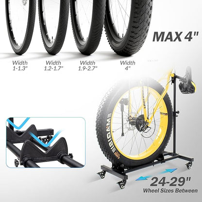 Vertical Bike Stand, Freestanding Indoor Bike Storage Rack Upright Bicycle - Image 6