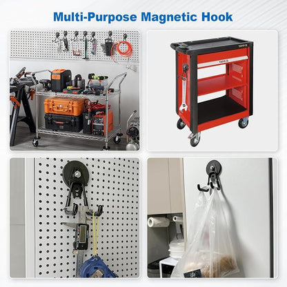 1 Pack Large Heavy-Duty Magnetic Garage Hooks - Image 4