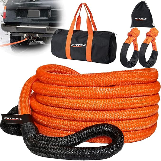 MITZONE Recovery Tow Strap, Heavy Duty Tow Strap Recovery Kit, Car Vehicle by MITZONEAUTOPARTS
