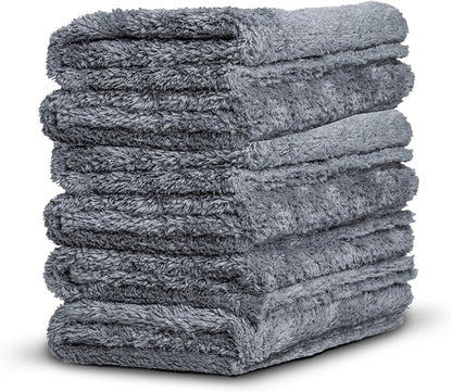 Adam's Borderless Grey Microfiber Towel by AdamsPolishes