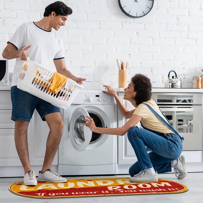 Ottomanson 20" x 59" Oval Laundry Room Rug - Image 9