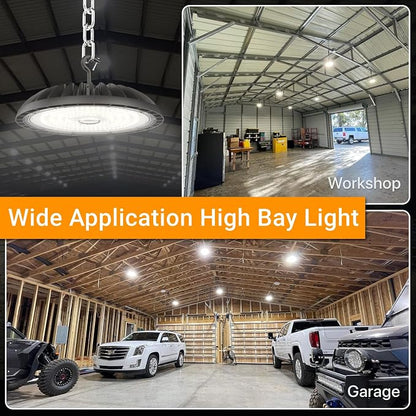 LED High Bay Light 200W, 30000LM 5000K Bright UFO High Bay Light - Image 7
